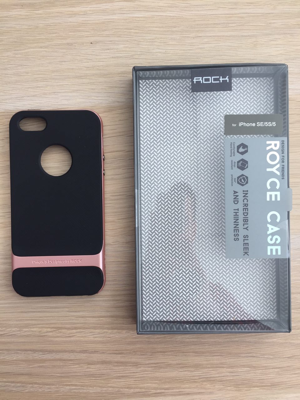 Чехол Rock Royce для iphone 5/5s/se розовое золото